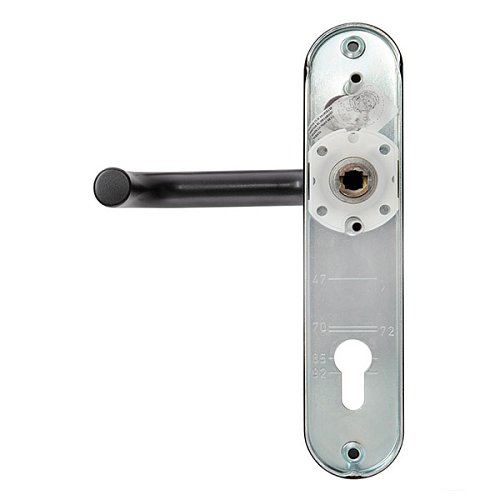 Ручка противопожарная на планке TESA SDF32EXNE 85 мм черная - Фото №2