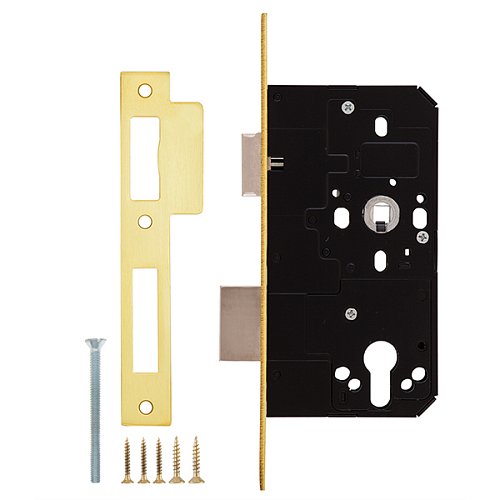 Механізм замка SANTOS 785 (BS60*85мм) матова латунь - Фото №6