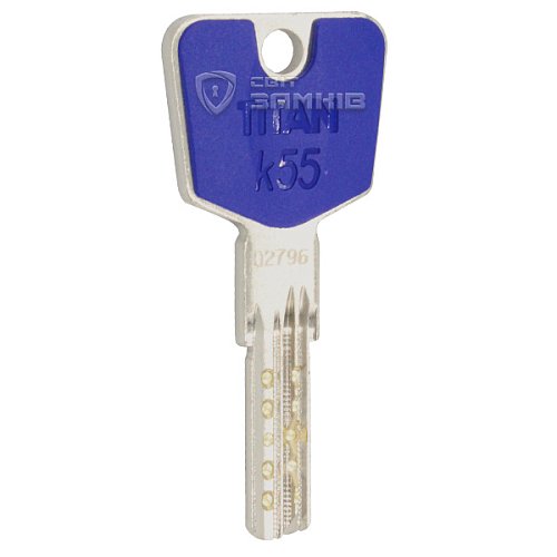 Циліндр TITAN K55 110 (40*70) нікель сатин - Фото №3