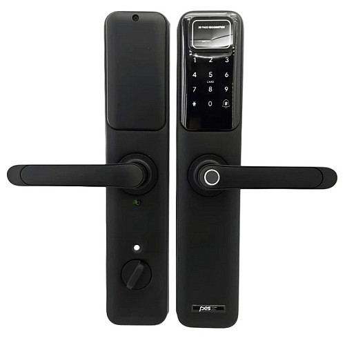 Розумний замок PES Arteon Face-ID накладний чорний - Фото №1