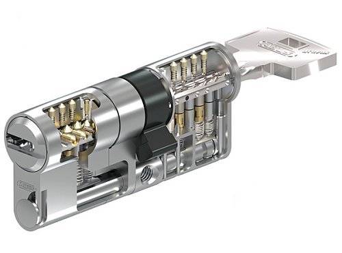 Цилиндр ABUS Bravus 3500 MX Magnet (модульный) 80 (40*40) никель сатин - Фото №8