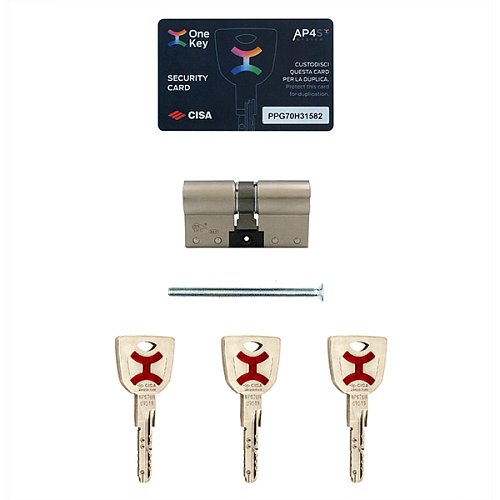 Циліндр CISA AP4 S (модульний) 110 (50*60) нікель матовий 3 ключі - Фото №9