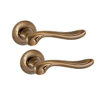 Ручки на розеті PUNTO Onda (TL) ABG зелена бронза