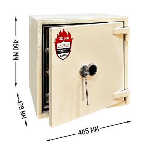 Сейф вогнестійкий GRIFFON FRSL.45.K CREAM - Фото №2