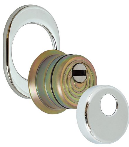 Протектор DISEC SFERIK BLINDO RB42 DIN OVAL 35мм хром полірований - Фото №2