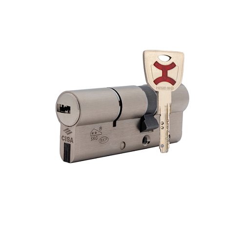 Циліндр CISA AP4 S 90 (45*45) нікель матовий 3 ключі - Фото №1