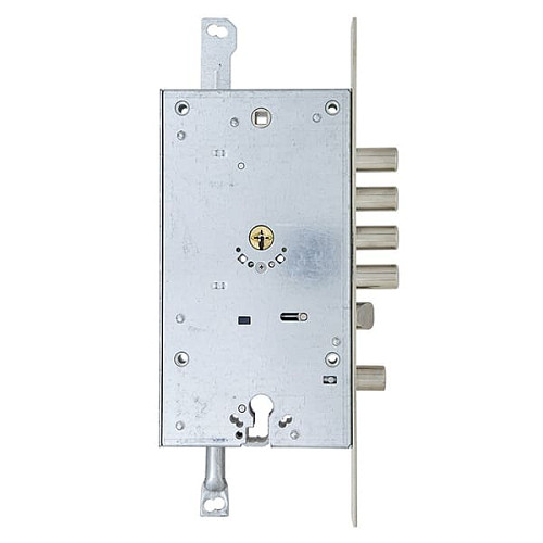 Механизм замка MUL-T-LOCK Omega OFMPB30328L / metal VIP / 3in1 двухсистемный (BS65 * 85мм) хром полированный без об.планки - Фото №3