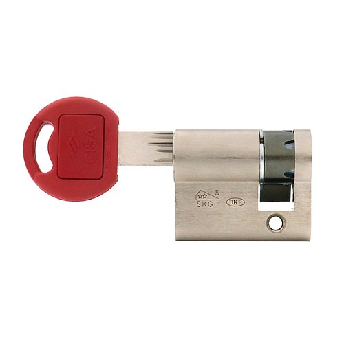 Цилиндр половинка CISA Astral Tekno PRO 40 (30*10) никель матовый 5 ключей - Фото №5