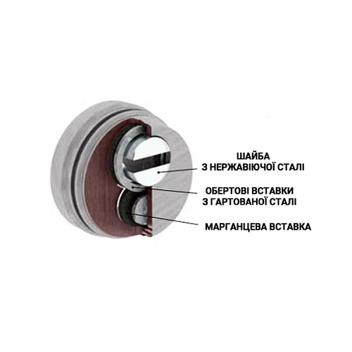 Протектор AZZI FAUSTO Antitubo SB 25 мм ME50/QSLIM/CL квадратний хром полірований - Фото №8