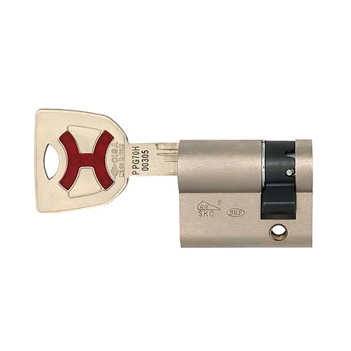 Циліндр половинка CISA AP4 S 40 (30*10) нікель матовий 5 ключів - Фото №5