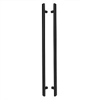 Ручки скоби ABARO Sydney 90° L:1600 X:1200 W:40*20mm SS 304 чорний RAL 9005 (комплект)