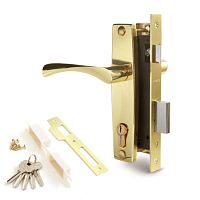 Комплект замка APECS 1323/60-AL (BS40*80мм) G золото