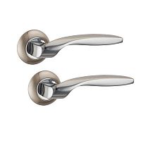 Ручки на розеті PUNTO Boston (TL) SN/CP матовий нікель/хром