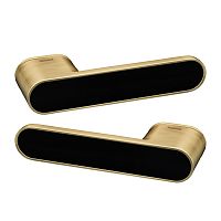 Ручки на розетте GAVROCHE GRclick сатиновое золото/черный