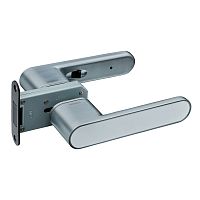 Ручка-защелка GAVROCHE GRclick (BS60мм) магнитная сатиновое серебро/белый