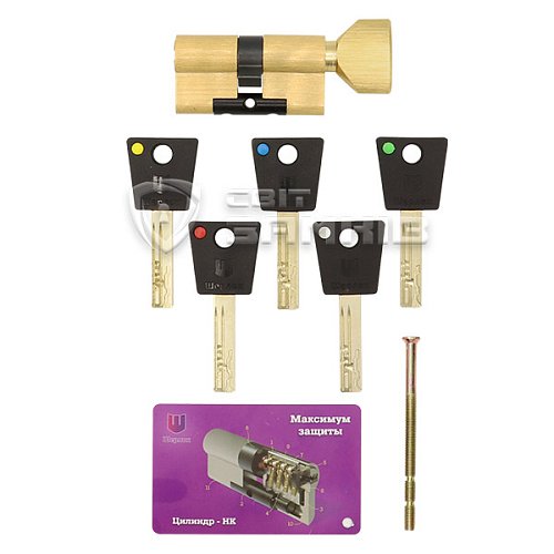 Цилиндр SHERLOCK HK 70T (40*30T) латунь - Фото №5