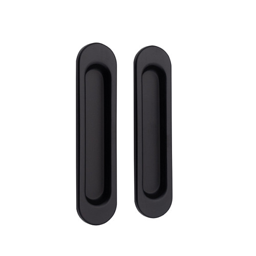 Ручки для раздвижных дверей KEDR Black mat матовый черный - Фото №1
