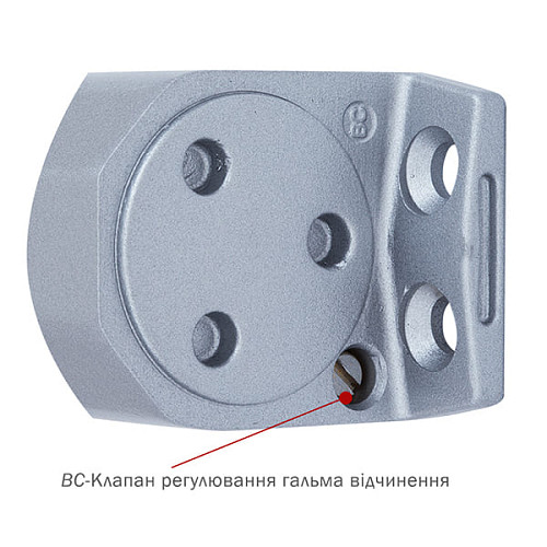 Доводчик RYOBI D-2050T BC SLD до 60кг FIRE Серый - Фото №5