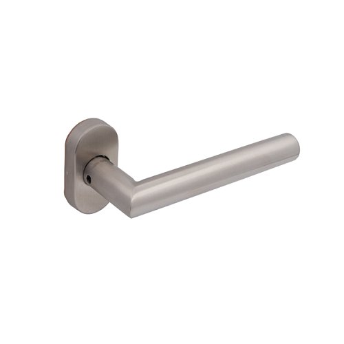 Ручки на розеті CISA PL Angle овальна розета 07070.82 нержавіюча сталь - Фото №2