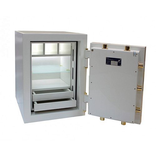 Сейф вогнезламостійкий GRIFFON CLE II.68.E WHITE GOLD - Фото №2