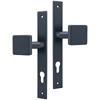 Ручки на планці ABARO Monaco FF фіксована-фіксована антрацит