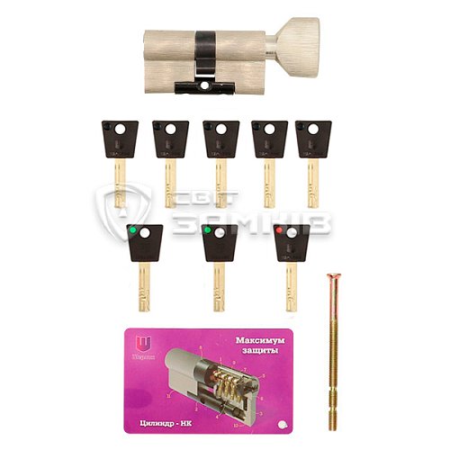 Цилиндр SHERLOCK HK ABC 70T (35*35T) никель сатин - Фото №5