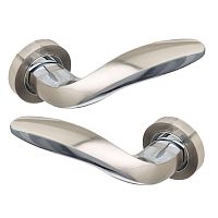 Ручки на розеті GAVROCHE Argentum Ag-Z2 SN/CP нікель/хром