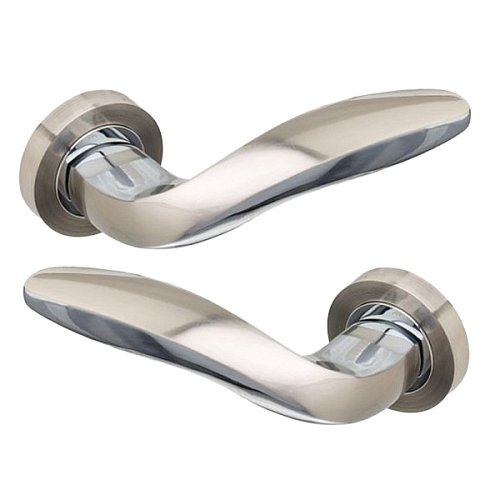 Ручки на розетте GAVROCHE Argentum Ag-Z2 SN/CP никель/хром - Фото №1