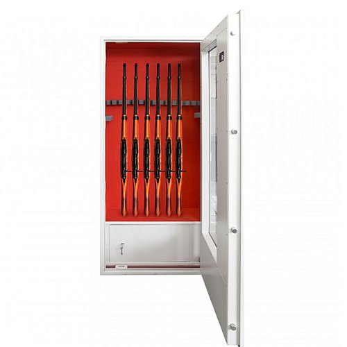 Сейф для зброї GRIFFON GD.840.E.T GLASS CREAM з ударотривким склом - Фото №4