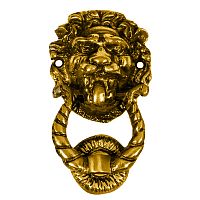 Дверной молоток ЛЕВ большой латунь