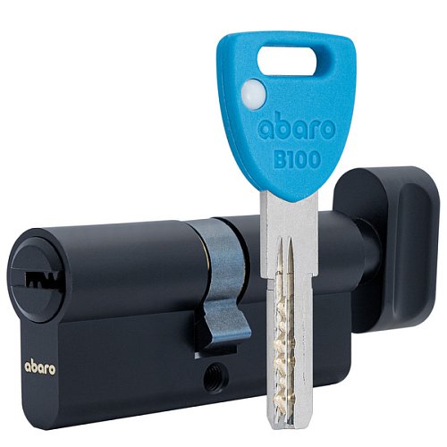 Циліндр ABARO B100 70T (40*30T) Bk чорний 5 ключів - Фото №1
