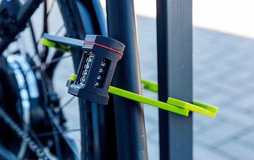 Замок для велосипеда ABUS 5700C/80 Bordo uGrip 80 см кодовый Red красный - Фото №4