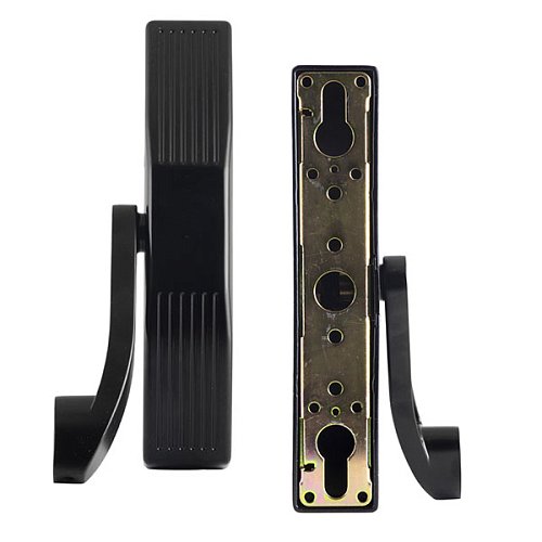 Комплект антипаніки врізний SANTOS 1300LS для евакуаційного виходу чорний/червоний - Фото №6