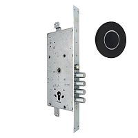 Розумний замок CISA DOMO Connexa E6537.28 ел.моторний + кнопка-контроллер CISA Button кругла чорна