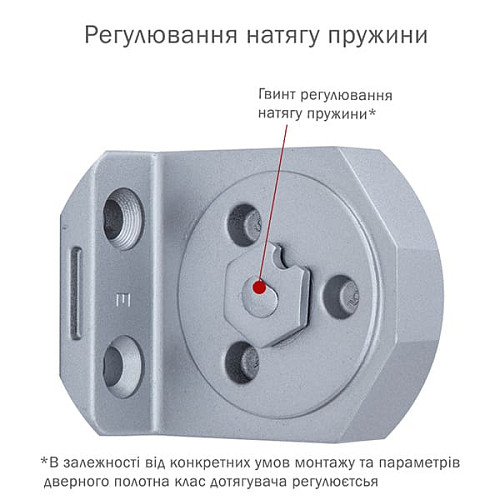 Дотягувач RYOBI DS-3550 BC/DA STD HO з фіксацією до 100кг Сірий - Фото №7