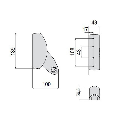 Антипаніка накладна CISA Fast Push 59016.10.0 модульна без язичка без штанги - Фото №14