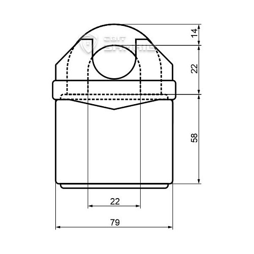 Замок навесной ABUS Granit 37RK/80 повышенная секретность (2 ключа) - Фото №5