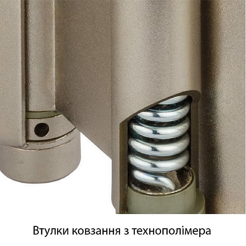 Петля барная с тормозом ALDEGHI LUIGI 101AO150B 150 мм AO латунь - Фото №5