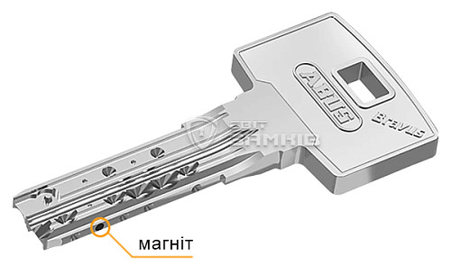 Циліндр половинка ABUS Bravus 3500 MX Magnet (модульний) 40 (30*10) нікель сатин 3 ключа - Фото №6