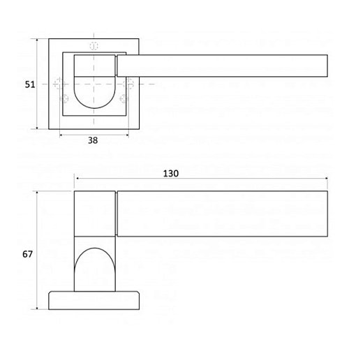 Ручки на розеті APECS Windrose Blast H-18092-A AN античний - Фото №2
