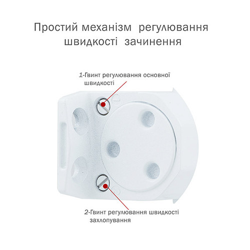 Дотягувач RYOBI DS-1554P PRL HO з фіксацією до 60кг Білий - Фото №6