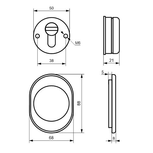 Протектор DISEC CONTRO CD2000 21 мм хром полированный - Фото №5
