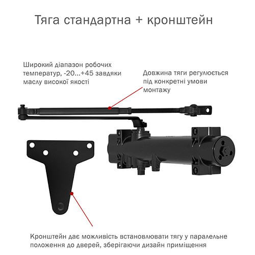 Дотягувач RYOBI D-4550 BC/DA UNIV до 200кг FIRE Чорний - Фото №2