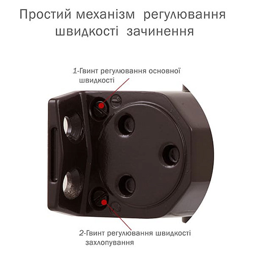 Дотягувач RYOBI DS-2550 BC STD HO з фіксацією до 80кг Коричневий - Фото №7