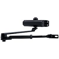 Доводчик CISA 60461/60471.03.0.44 STD HO с фиксацией до 80 кг черный