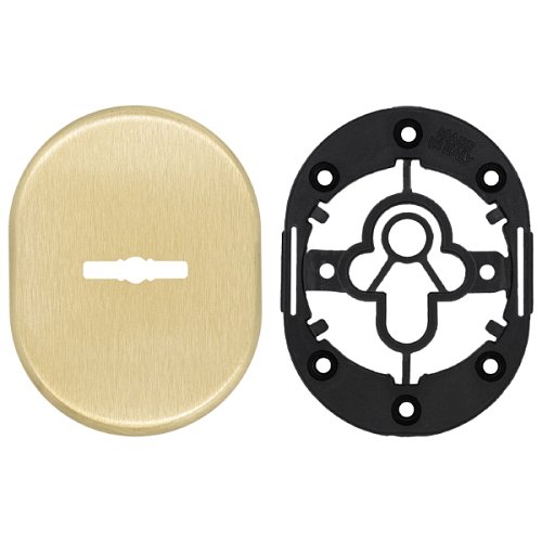 Накладка сувальдна AZZI FAUSTO MDM/OS овальна стандарт латунь матова - Фото №3