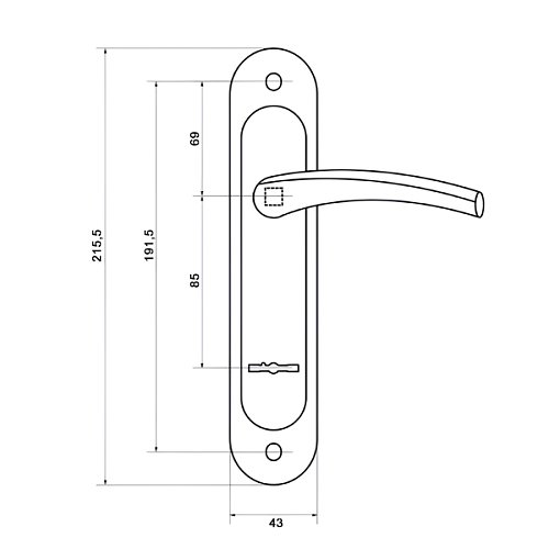 Ручки на планке SHERLOCK H-85FT 85 мм коричневый - Фото №7