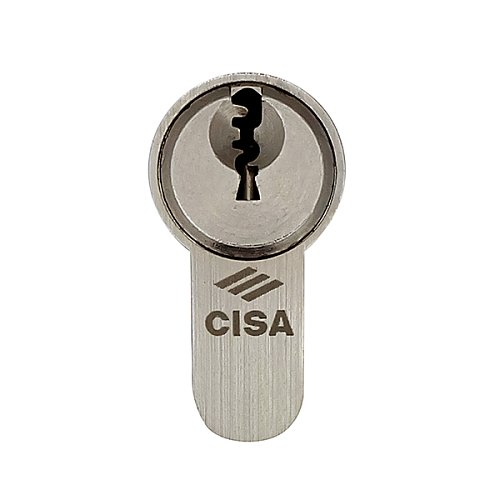 Цилиндр CISA C3000 100T (50*50T) никель матовый 3 ключа - Фото №4
