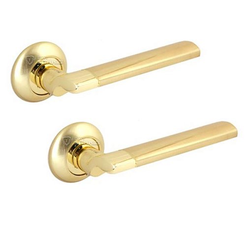 Ручки на розетте APECS Megapolis "Cairo" H-0892-A GM/G золото матовое/золото - Фото №1