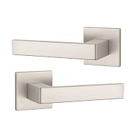 Ручки на розетте APRILE AT Sulla Q 7S тонкая розетта матовый никель